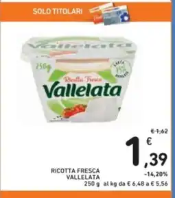 Spazio Conad Ricotta fresca vallelata offerta