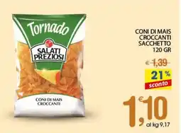 Qui Discount Coni di mais croccanti sacchetto offerta