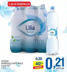 Qui Discount Acqua minerale naturale lilia pet offerta