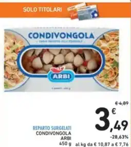 Spazio Conad Reparto surgelati condivongola arbi offerta