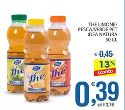 Qui Discount The limone/ pesca/verde pet IDEA NATURA offerta