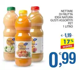 Qui Discount Nettare di frutta idea natura gusti assortiti pet offerta