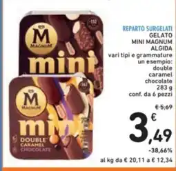 Spazio Conad Reparto surgelati gelato mini magnum algida vari tipi e grammature un esempio: offerta