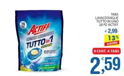 Qui Discount Tabs lavastoviglie tutto in uno 28 pz ACTIFF offerta