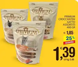 Qui Discount Primium croccantini gatto assortiti offerta