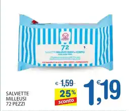Qui Discount Salviette milleusi 72 pezzi offerta