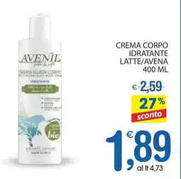 Qui Discount Crema corpo idratante latte/avena offerta