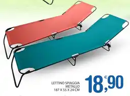 Qui Discount Lettino spiaggia metallo offerta