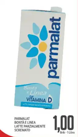Supermercati Piccolo Parmalat bontà e linea latte parzialmente scremato offerta