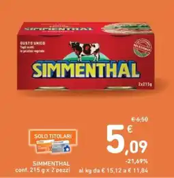 Spazio Conad Simmenthal conf. pezzi offerta