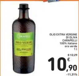 Spazio Conad Olio extra vergine di oliva carapelli 100% italiano oro verde offerta