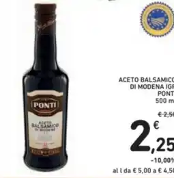 Spazio Conad Aceto balsamico di modena igp ponti offerta
