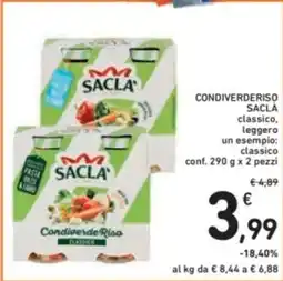 Spazio Conad Condiverderiso sacla classico, leggero un esempio: classico offerta