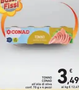 Spazio Conad Tonno conad all'olio di oliva conf. pezzi offerta