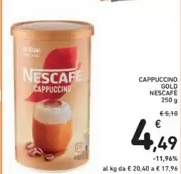 Spazio Conad Cappuccino gold nescafé offerta