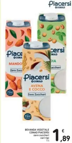 Spazio Conad Bevanda vegetale conad piacersi offerta