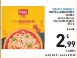 Spazio Conad Reparto surgelati pizza margherita schär senza glutine con pasta madre offerta