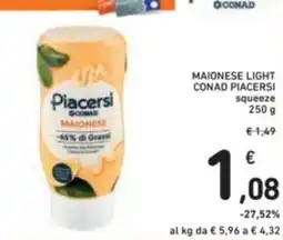 Spazio Conad Maionese light conad piacersi squeeze offerta
