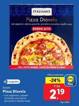 Lidl Italiamo Pizza Diavola offerta