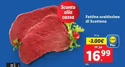Lidl Fettine sceltissime di Scottona offerta