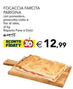 Esselunga Focaccia farcita parigina offerta