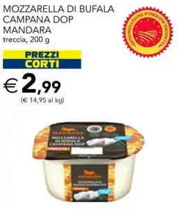 Esselunga Mozzarella di bufala campana DOP MANDARA offerta