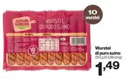 In'S Mercato Wurstel di puro suino offerta