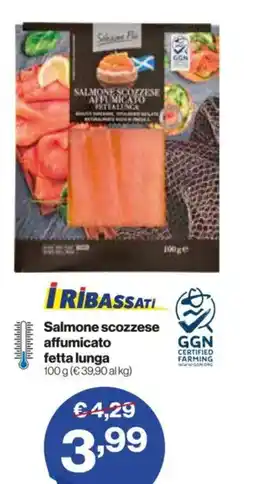 In'S Mercato Salmone scozzese affumicato fetta lunga offerta