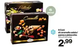 In'S Mercato 6 Coni al caramello salato/ panna e pistacchio offerta