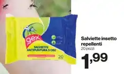 In'S Mercato Salviette insetto repellenti 20 pezzi offerta
