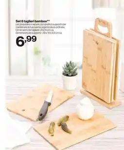In'S Mercato Set 6 taglieri bamboo offerta