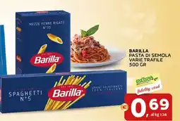 Extra Supermercati Barilla pasta di semola varie trafile offerta