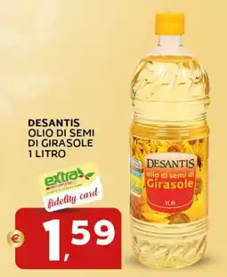 Extra Supermercati Desantis olio di semi di girasole offerta