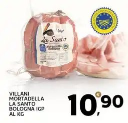 Extra Supermercati Villani mortadella la santo bologna igp offerta