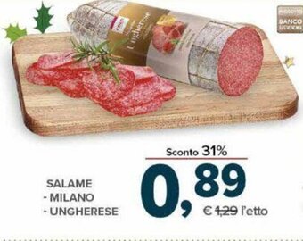 Todis Salame Milano Ungherese offerta
