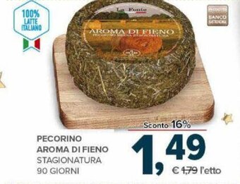 Todis Pecorino Aroma Di Fieno Stagionatura 90 Giorni offerta