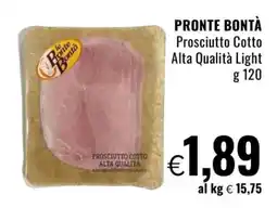 Famila PRONTE BONTÀ Prosciutto Cotto Alta Qualità Light offerta