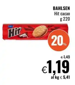 Famila BAHLSEN Hit cacao offerta