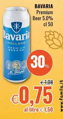 Famila BAVARIA Premium Beer 5.0% cl 50 offerta