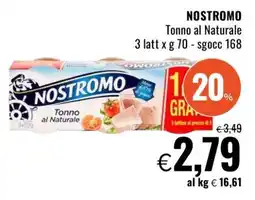 Famila Nostromo Tonno al naturale offerta