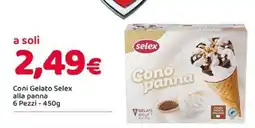 Famila Coni Gelato Selex alla panna offerta