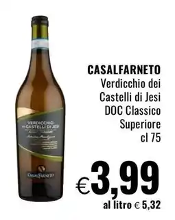 Famila CASALFARNETO Verdicchio dei Castelli di Jesi DOC Classico Superiore offerta