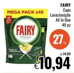 Famila FAIRY Caps Lavastoviglie All In One 49 pz offerta