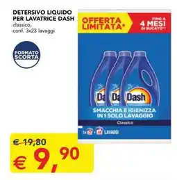 Esselunga DETERSIVO LIQUIDO PER LAVATRICE DASH offerta
