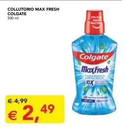 Esselunga COLLUTORIO MAX FRESH COLGATE offerta