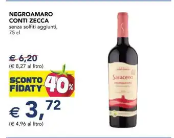 Esselunga Negroamaro Conti Zecca offerta