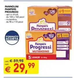 Esselunga Pannolini Pampers Progressi offerta