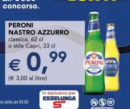 Esselunga Peroni Nastro Azzurro offerta
