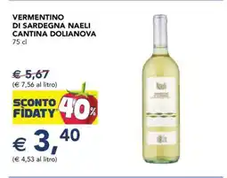 Esselunga Vermentino di Sardegna Naeli Cantina Dolianova offerta