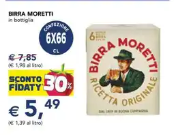 Esselunga BIRRA MORETTI offerta